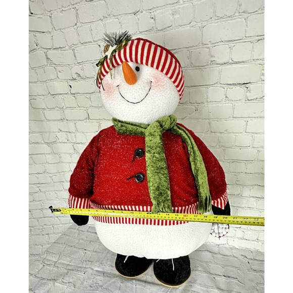 Vintage Flowers Inc Balloons 31” Tall & Super Fat & Fluffy Standing Snowman - Picture 6 of 11